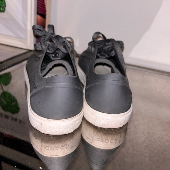 Crocs Citilane Roka Court charcoal gray women’s 10 lace up - Picture 7 of 9